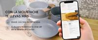 LA MOUSTACHE Batería de Cocina de 8 Piezas de Alumunio Fundido con Antiadherente + Ebook de Recetas - 3 Ollas con Tapas de Cristal y 2 Sartenes - Compatible conTodas las Cocinas, Incluso Inducción (Amalfi) - details 5