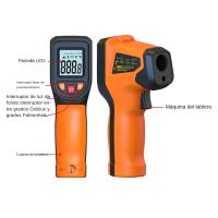 Termómetro Infrarrojo Digital No Contacto Láser Medidor De Temperatura Higrómetro Imager Sensor IR Termómetro -50~600°C - details 4