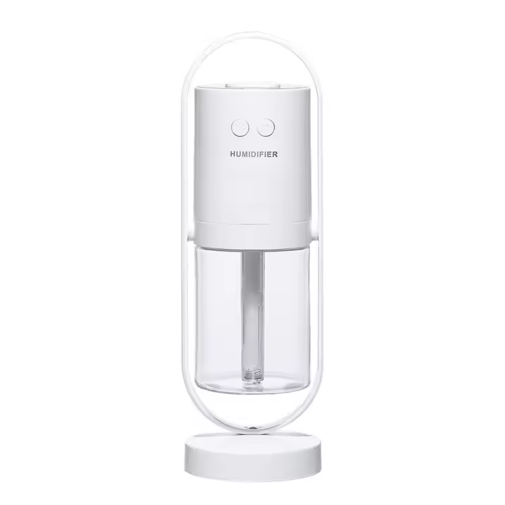 Mini humidificador recargable por USB con Luz Ambiental giratoria, purificador de Aire hidratante y antiseco - 1