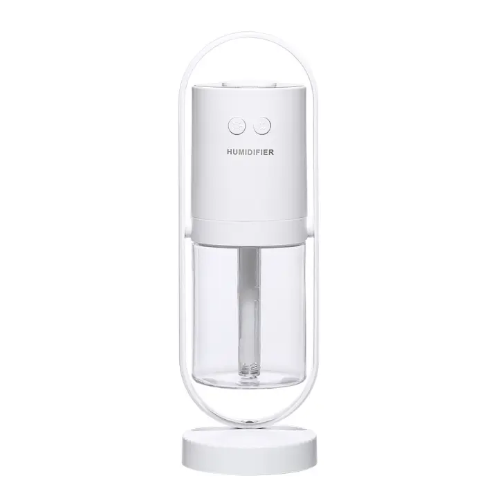 Mini humidificador recargable por USB con Luz Ambiental giratoria, purificador de Aire hidratante y antiseco - 1
