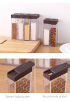 Caja De Almacenamiento De Especias Transparente 6pcs/Juego Botellas De Pimienta Y Sal Para La Cocina Material De Acrílico Y Plástico Estilo Pastoral Ecológico - details 4