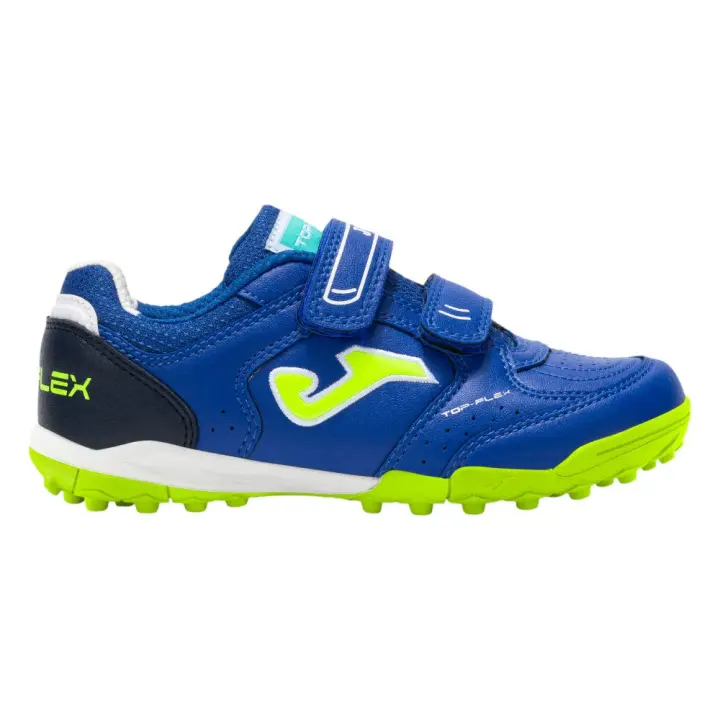 Zapatillas Joma Top Flex Jr 2504 Azul Royal Turf Tpjs2504Tfv Futbol Cesped Artificial Niño - 1