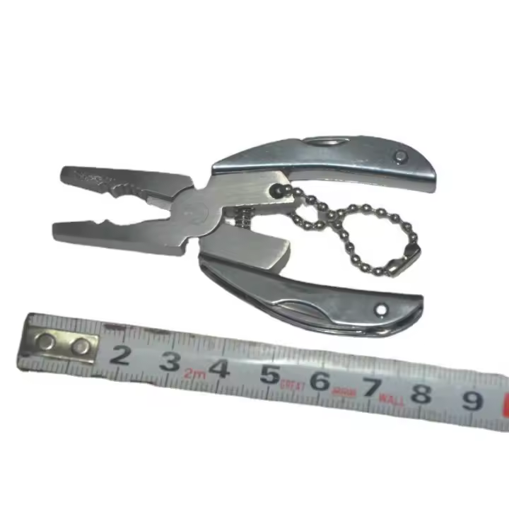 Alicates multifunción de acero inoxidable para cuchillos, herramientas combinadas de ferretería para exteriores, mini alicates plegables portátiles, alicates tipo escarabajo de tortuga - 1