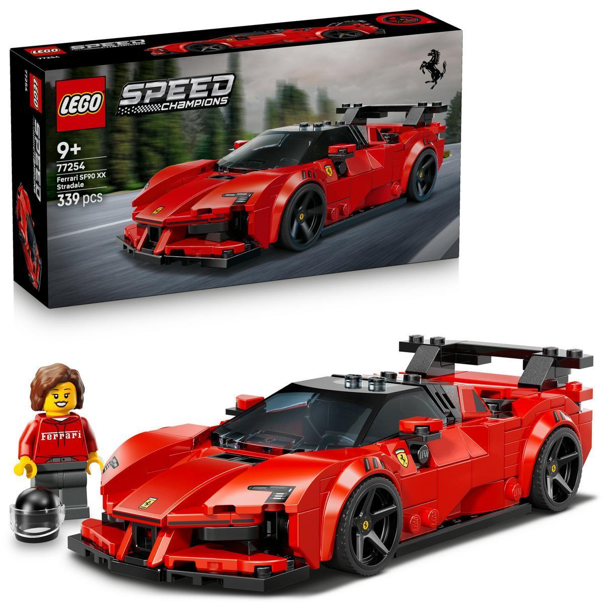 [PREVENTA] LEGO® 77254 Speed Champions Ferrari SF90 XX Stradale Coche Deportivo de Juguete con Minifigura de Piloto para Niñas y Niños de 9 Años o Más