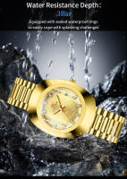 Reloj De Lujo Para Hombre Marca Top Moda Dorado 40mm Dial Con Diamantes 3Bar Impermeable Acero Inoxidable Reloj De Cuarzo Para Hombre - details 4