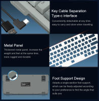 Teclado Mecánico De Juego E-YOOSO Hz82 RGB USB 8K Con Interruptores Magnéticos 82 Teclas Cable Desmontable Para PC Laptop - details 10