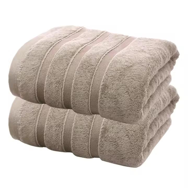 Toalla de baño extragrande de fibra de bambú de 2 piezas, súper suave, muy absorbente y cómoda - 1