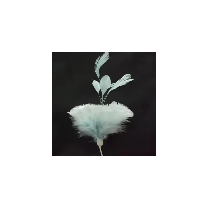Montaje de Plumas de Ganso y Antena de Gallo Elegante para Decoración - 1