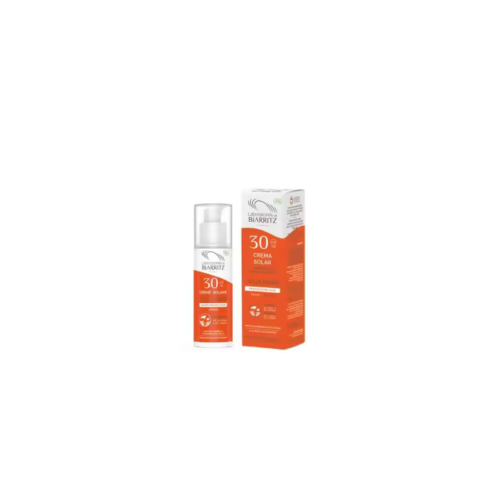 PROTECTOR SOLAR Laboratorios Biarritz  CARA & CUERPO SPF 30 100ml con filtros 100% NATURALES - 1