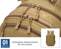 Mochila Táctica Militar Negro 35L para Actividades al Aire Libre - Ideal para Ciclismo, Montaña, Senderismo, Camping y Trekking - Unisex - details 0