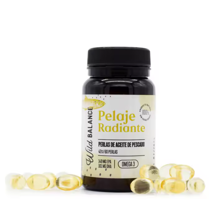 Wild Balance Cápsulas Aceite de Pescado Omega 3 Pelaje Radiante 60 PERLAS - 1
