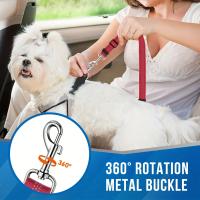 Cinturón De Seguridad Para Perros Y Gatos KAMANLONG Para Coche Correa Fija Con Amortiguador Y Tracción Seguro Para Dos Perros Material De Nylon Adecuado Para Todas Las Estaciones - details 2