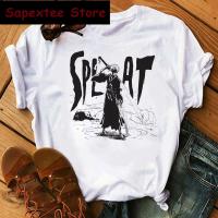 Camiseta Kawaii De Anime Japonés Bleach Con Graficos De Kurosaki Ichigo Y Zaraki Kenpachi Harajuku Para Mujer Camiseta De Algodón Y Poliéster Con Estampado De Dibujos Animados - details 7