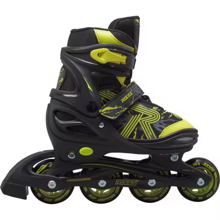 Patines en Linea Roces Jokey 3.0 Negro-Lima para Niños Principiantes - 1