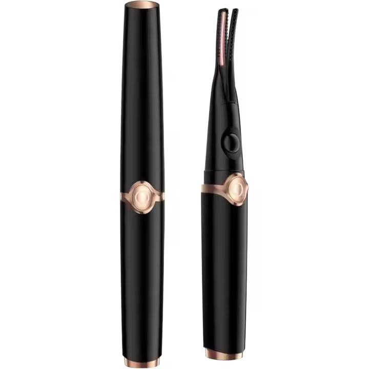 Rizador de Pestañas Eléctrico Recargable por USB con Calefacción - Crea Rizos Perfectos y Naturales Fácilmente - 3 Ajustes de Temperatura - Incluye Cepillo Antiescaldaduras para Mujeres - 1