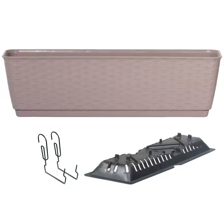 Macetero Colgante Prosperplast Ratolla P con Ganchos de Soporte y Bandejas de Drenaje - 1