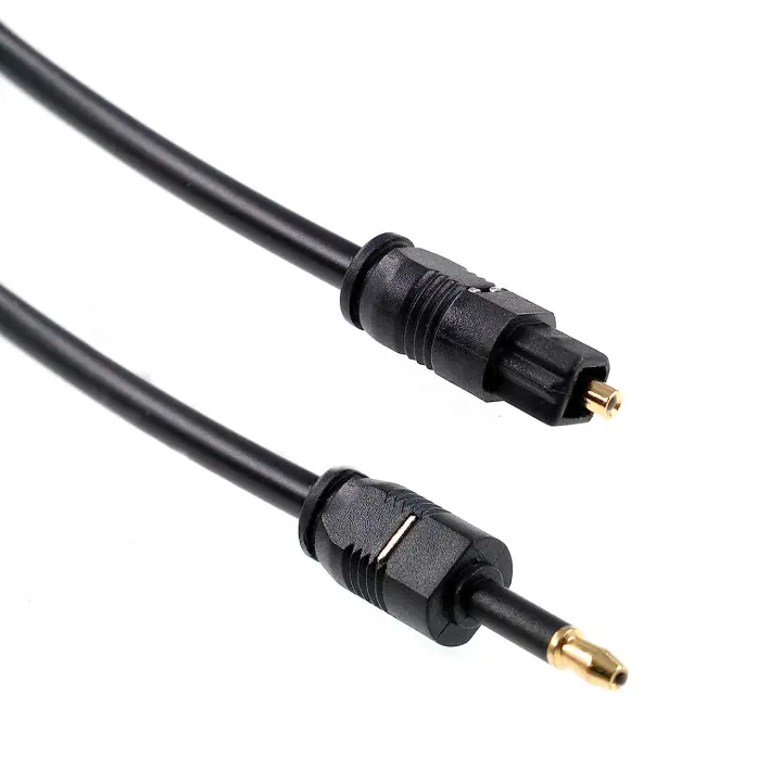 Cable óptico Toslink a Mini Toslink Jack Cable de audio digital SPDIF OD 4.0 (3M /9.6FT) - 1