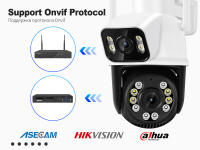 Nueva Cámara De Vigilancia PTZ 4K 8MP Con Doble Lente Y Pantalla Dual Detecta Humanos Con Inteligencia Artificial iCSee Exterior IP66 - details 12