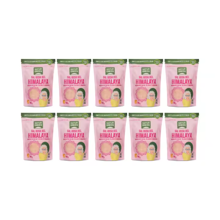 Pack 10x NaturGreen Sal del Himalaya Fina 500 g - 1