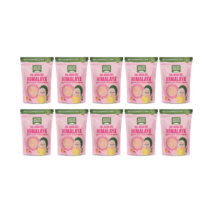 Pack 10x NaturGreen Sal del Himalaya Fina 500 g - 1