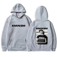 Sudadera De Capucha Para Hombre Estilo Rap Eminem Impreso Vintage Casual Hip Hop Moda Suéteres De Cuello En V Sin Cierre - details 4