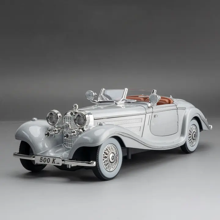 Modelo De Coche a Escala 1:24 Con Sonido Luz Y Absorci\u00f3n De Choque Veh\u00edculo Vintage Para Niños Regalo De Cumplea\u00f1os Aleación De Metal Juguetes - 1
