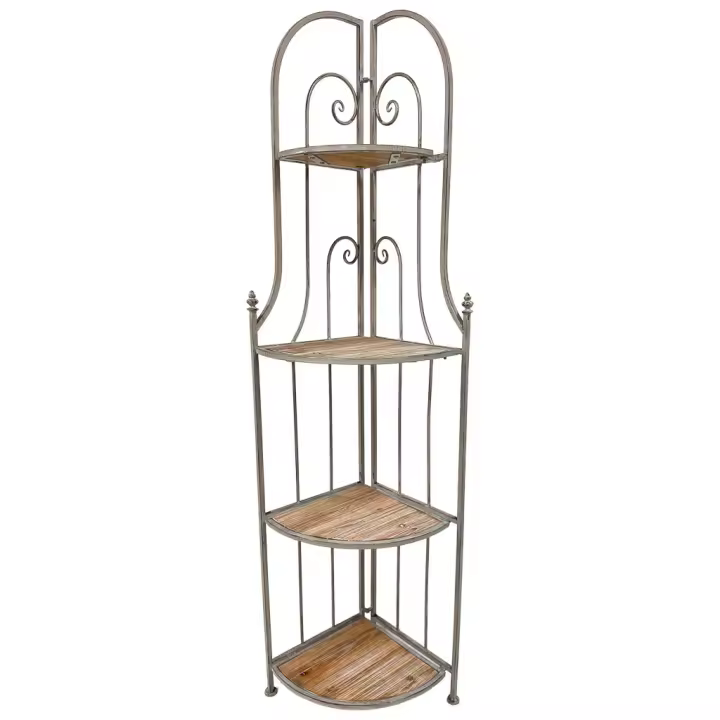 Estanteria expositor beige, 37x37x175h cm - 1