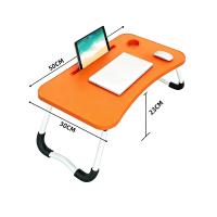 DECODEKO 50X30cm Bandeja para Cama y Sofá Reclinable,Mesa plegable portátil multifuncional de una pieza para cama con ranuras para vasos y tabletas, pies antideslizantes; adecuada para dormitorios, habitaciones de estudiantes y sofás de oficina - details 0