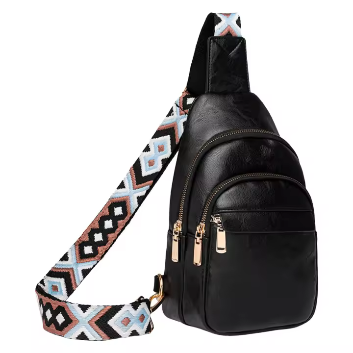 Bolso de mano para mujer, bolso de hombro, moderno, nuevo diseño, color sólido, práctico, con capas, gran capacidad, informal, tipo mensajero - 1