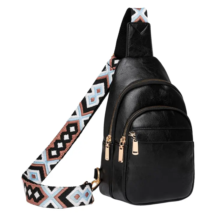 Bolso de mano para mujer, bolso de hombro, moderno, nuevo diseño, color sólido, práctico, con capas, gran capacidad, informal, tipo mensajero - 1