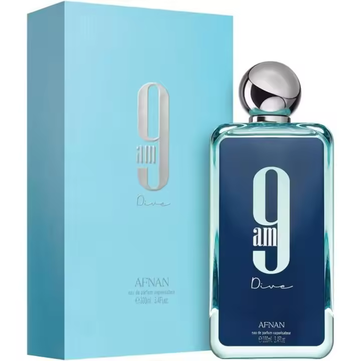 Afnan 9AM Dive Eau de Parfum 100ml Hombre – Perfume Árabe Fresco, Acuático y de Larga Duración - 1
