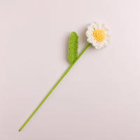 Flores Creativas De Hilo Tejido a Mano En Estilo Margarita Para Decoración De Fiesta Boda Regalo DIY Sin Personalización - details 1