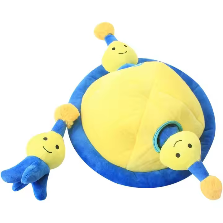 Juguete para perros chirriante, juguete interactivo duradero de peluche con forma de escondite para cachorros medianos, mascota, juguete para perros de Halloween y Navidad, extraterrestre - 1