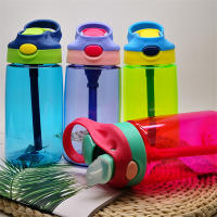 Botella De Agua 480ml Para Niñas Con Tapa Y Pajita Portátil Para Viajes Y Gimnasio Deporte Y Fitness Bebida Fría Y Jugo - details 13