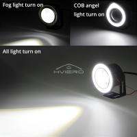Faros LED Auto DRL COB 12V Luz Diurna Inalámbrica Para Coche Con Señal De Faros Y Luz De Fosa Luz Del Aire Angel Eyes Para Hyundai Accent - details 9