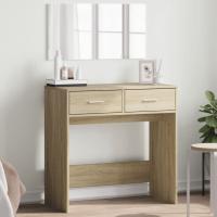 vidaXL Tocador con espejo color 80x39x80 cm en color Gris hormigón/Gris sonoma/Blanco y más | decorativo de pared para baño dormitorio recibidor moderno - details 4