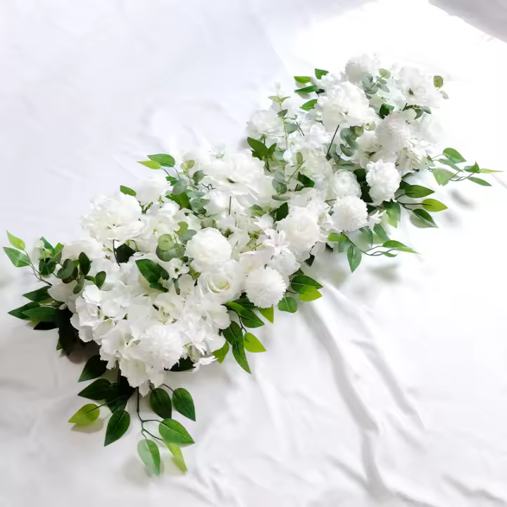 Decoración De Muralla De Flores Para Boda 100cm DIY Con Peonías Y Rosas Silken Flores Artificiales Para Arco Fondo Y Alineación - 1