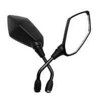 Par De Espejos Retrovisores Universales Para Motocicleta Scooter E-Bike Espejo Convexo De Dos Lados Para Electromóvil Material ABS Plástico Tamaño 8mm/10mm - details 3