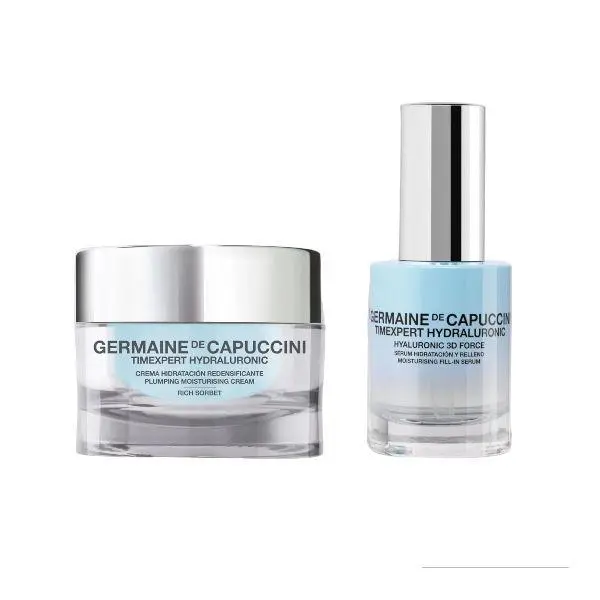 Germaine de capuccini timexpert hydraluronic rich sorbet Crema Hidratación Redensificante 50ml + Hyaluronic 3D Force Timexpert Hydraluronic  30ml - 1