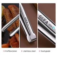 Pinzas De Barbecue De Acero Inoxidable Antideslizantes Para Cocinar Portable Para Picnic Tweezers De Sándwich De Carne Pinza Para Ensalada Y Pan Adecuadas Para La Cocina - details 5