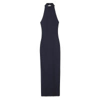 Vestido Largo De Moda TRZA Para Mujer Con Cuello Halter Sin Espalda Y Ajuste En La Cintura Vestido De Fiesta De Corte Casual - details 2