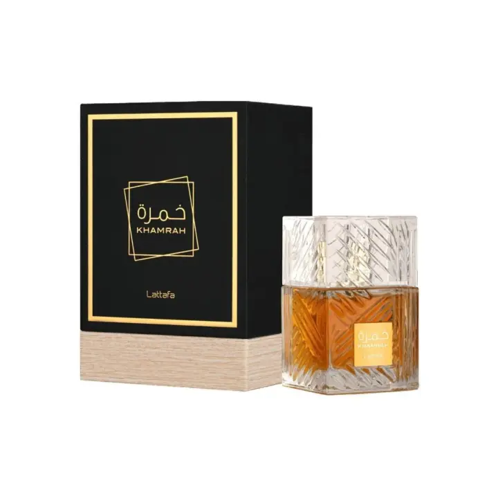Perfume Árabe 100% Original: Lattafa Perfumes Khamrah EDP – Una Fragancia Unisex que Fusiona la Elegancia Oriental con la Sofisticación Atemporal - 1