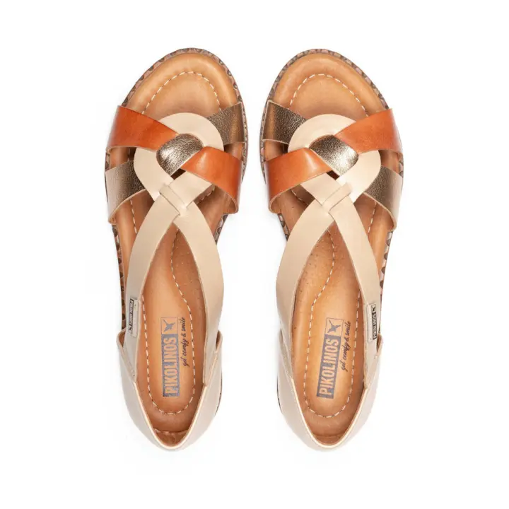 Shoes Sandalia marca Pikolinos para mujer en color cuero - 1