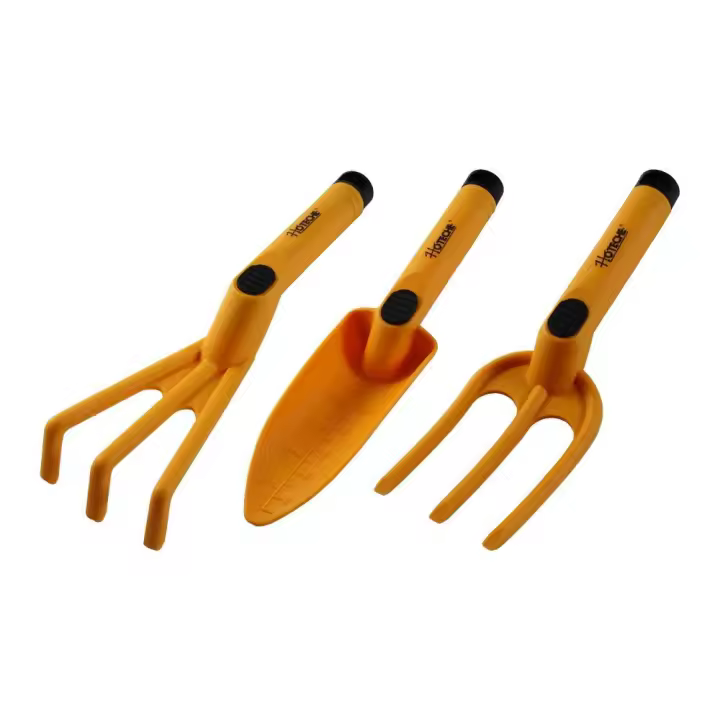 Herramientas jardineria plastico  jgo 3 - 1