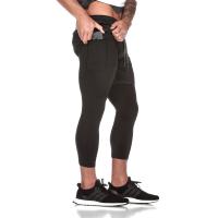 Shorts Deportivos De Malla Para Hombres 2024 Nuevos Pantalones De Fitness Transpirables Secado Rápido De Dos Capas Running Casual De Verano - details 11