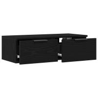 Armario de Pared de Roble Negro vidaXL 68x30x20 cm Hecho de Madera Manufacturada - details 1
