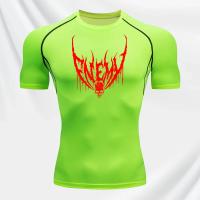 Camiseta De Compresión Para Hombre Verano Deporte Fino Correr Ciclismo Tiras Cortas Top Deportivo Transpirable S-3XL - details 10