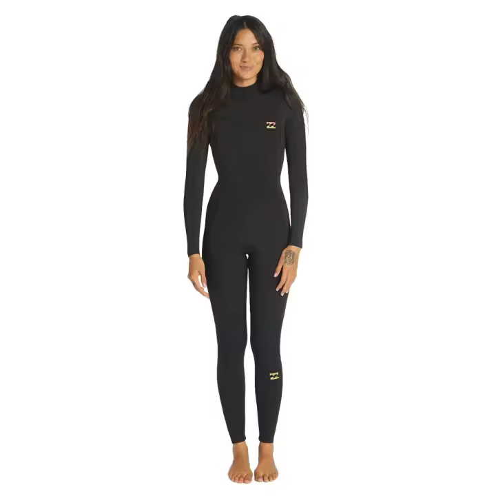 Billabong Traje De Neopreno De Manga Larga Con Cremallera Trasera Synergie 32 - 1