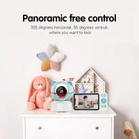 Monitor De Bebé Inteligente Tuya WiFi Con Detección De Llorido Audio Y Video Cámara PTZ Infrarrojo Pantalla De 5 Pulgadas 1080P Visión Remota Por App Móvil - details 9