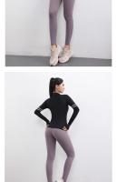 Chaqueta Deportiva De Mujer Con Cierre De Cremallera Y Flecos Secado Rápido Sudadera Para Ejercicio Estilo Slim O-Neck - details 26